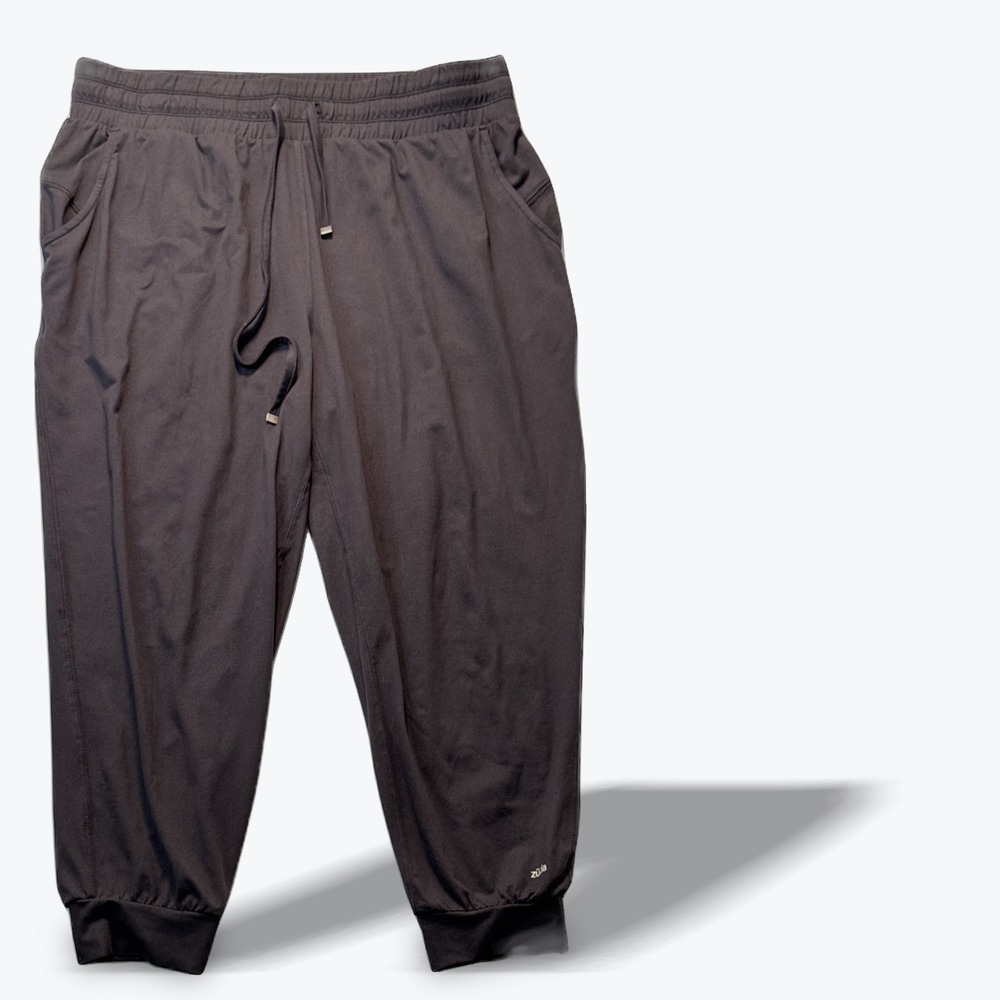 Zuda Cropped Joggers Black Studio Park Womens Medium Sweatpants Drawstring